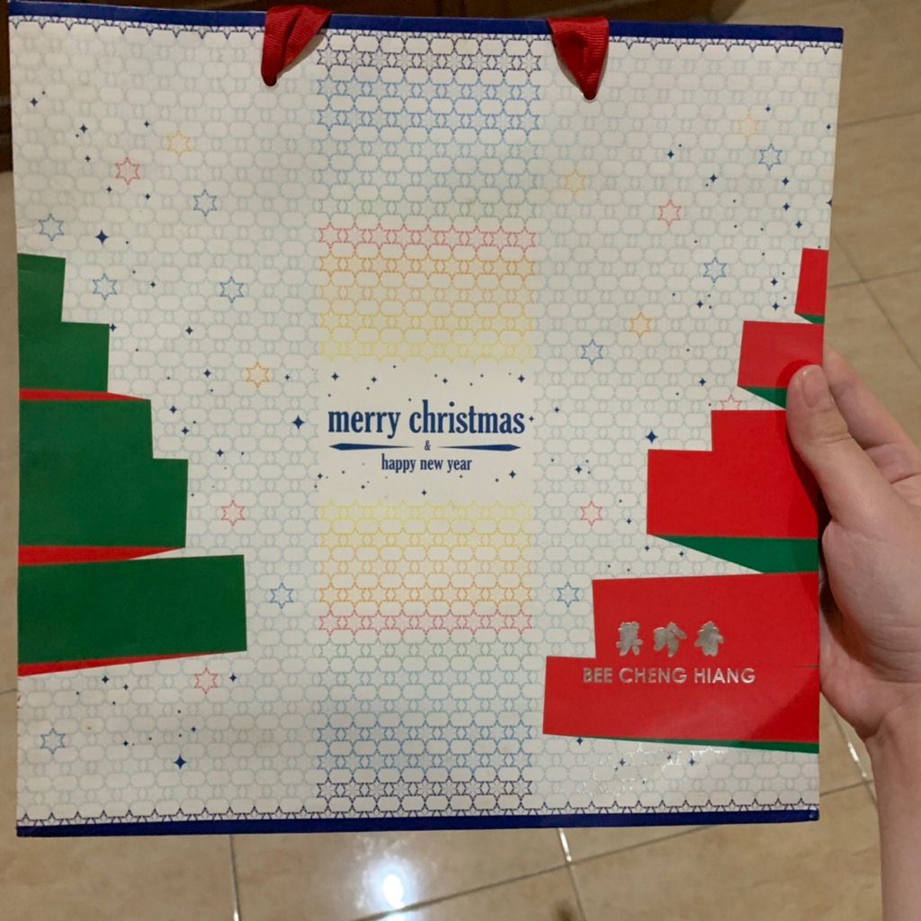 

kantong kertas paperbag merry christmas and happy new year tebal
