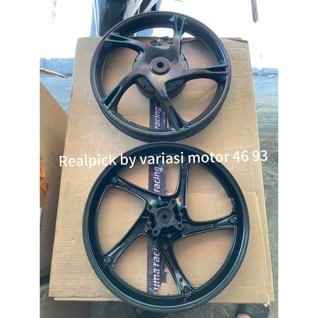 velg original yamaha mio sporty / mio soul karbu bekas second original yamaha