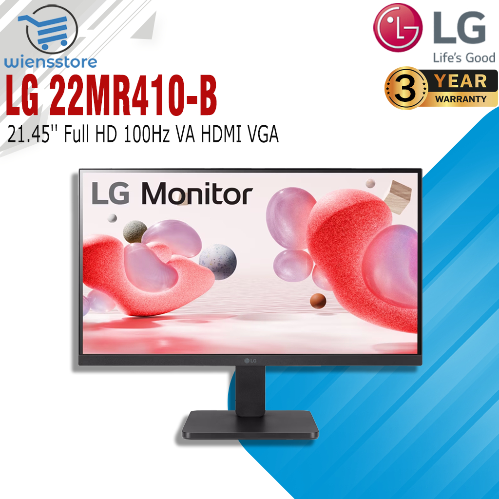 Monitor LG 22" 22MR410-B FHD HDMI 100Hz VA AMD FreeSync Garansi Resmi - 22MR410