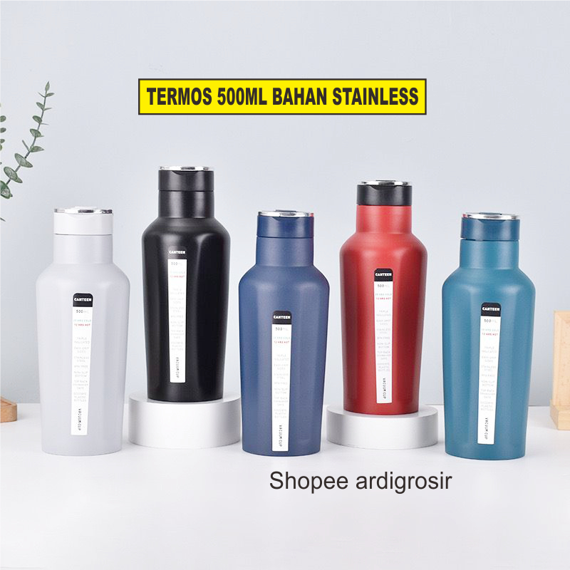 tumbler grosir polos termos canteen botol minum stainless stell 500ml tumbler promosi satuan