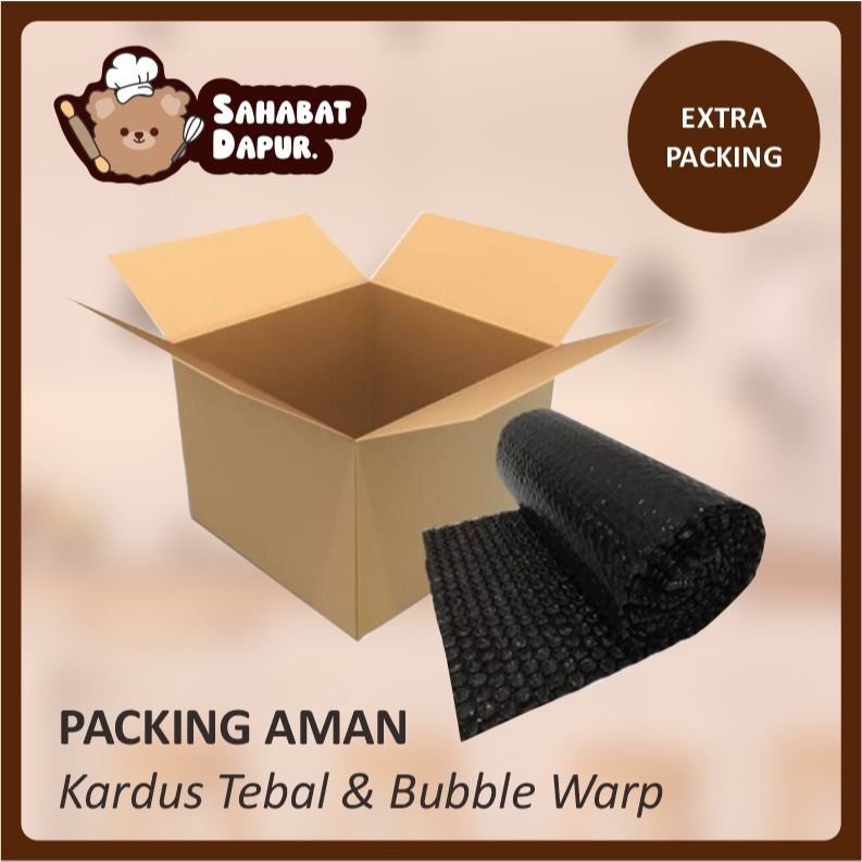 

EXTRA PACKING TAMBAHAN BUBBLE WRAP/ DUS - Hanya Untuk Tambahan / Tidak Dijual Terpisah