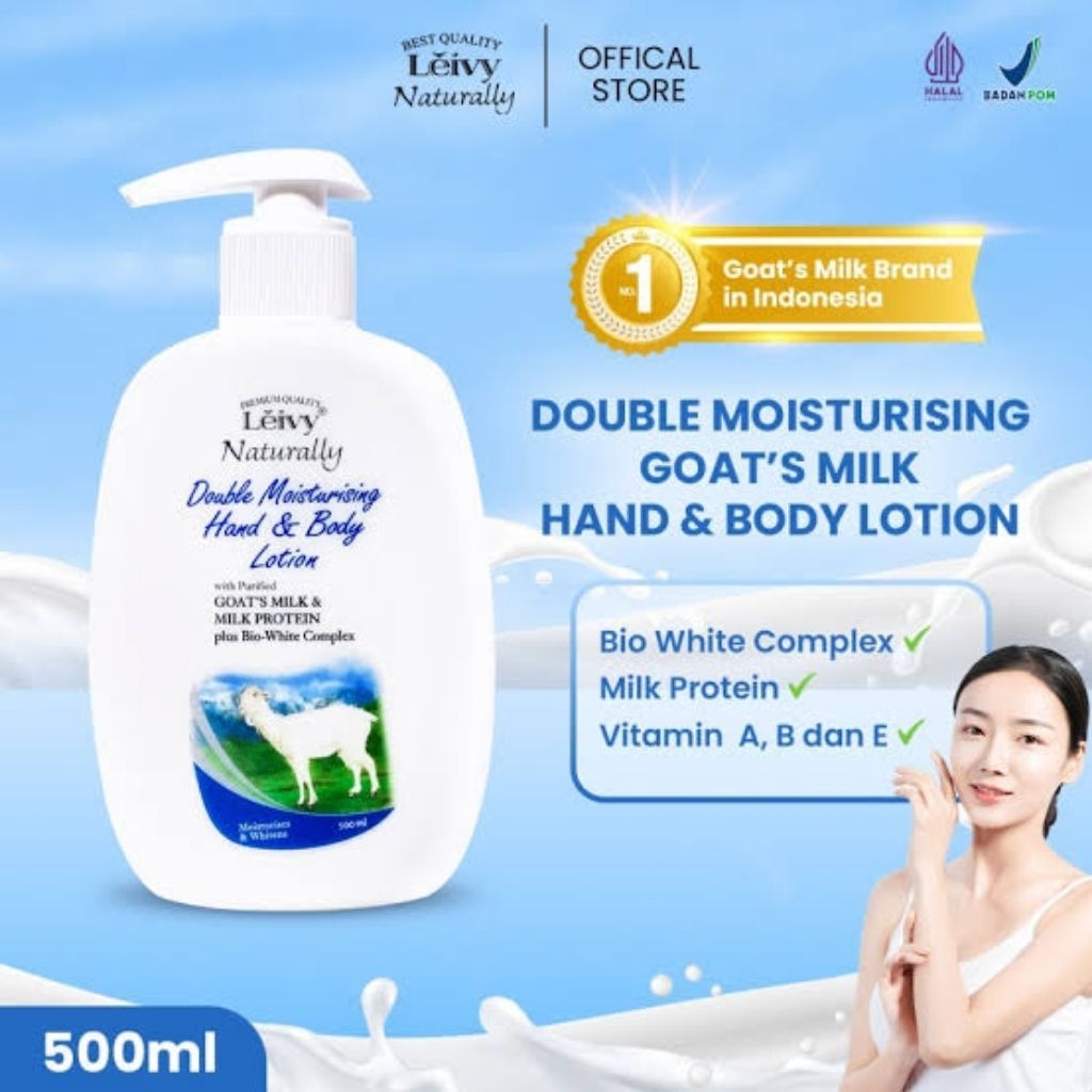 Leivy hand & body lotion goats milk