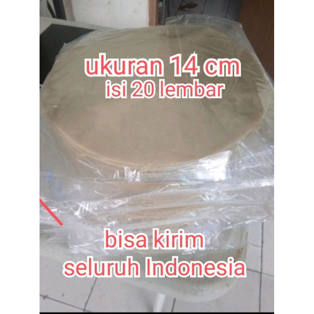 

tortilla kulit kebab ukuran 14 cm isi 20