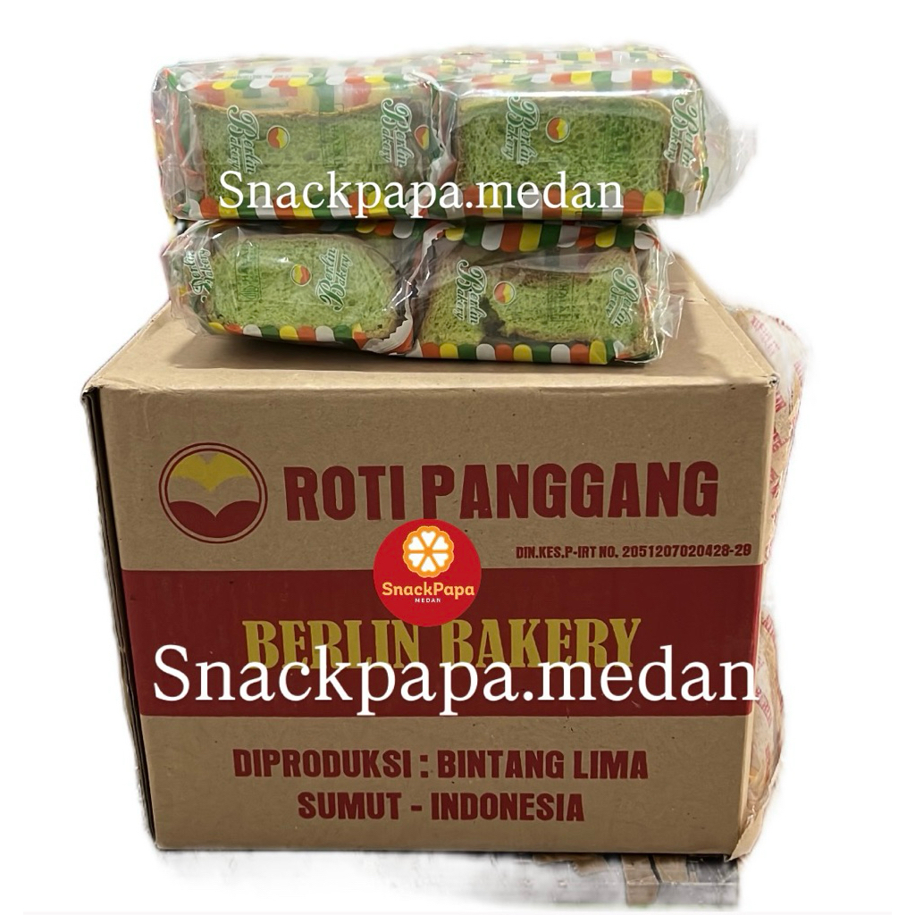 

ROTI PANGGANG PANDAN BERLIN BAKERY [1 PCS @10G] | ROTI PANDAN | ROTI GARING | ROTI PANDAN PANGGANG