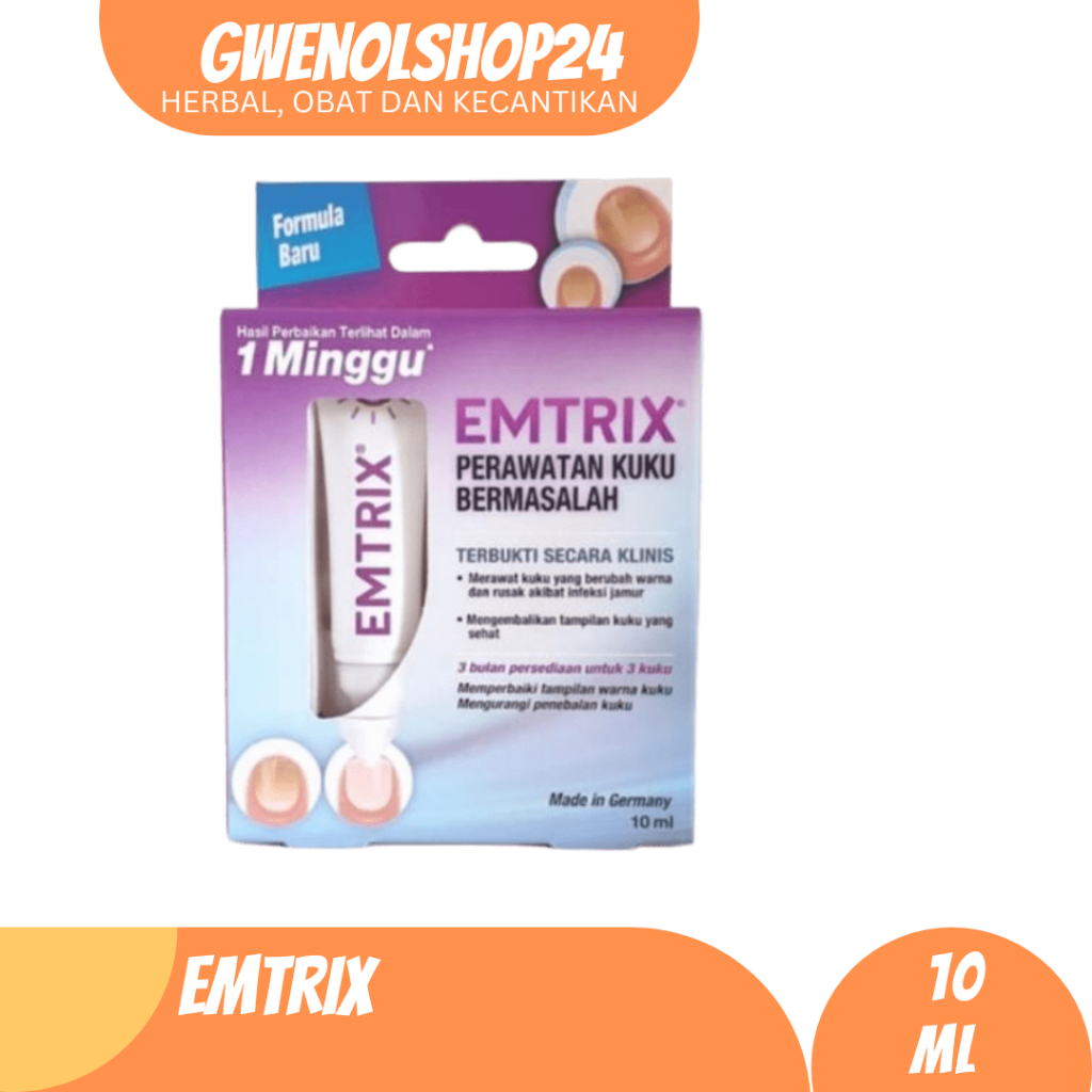 Emtrix Perawatan Kuku Gel 10 ml | Vitamin Kuku / perawatan kuku rusak