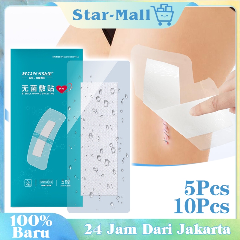 10pcs 10 *25 Cm Plester Cesar Sesar Anti Air / Perban Luka Operasi Besar Kasa Steril / Perban Pleste