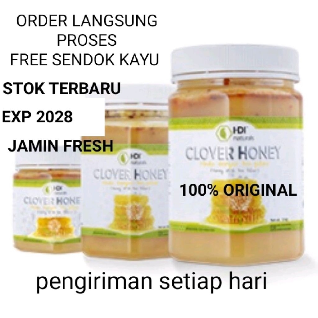 

Madu Clover Honey(1kg,500gr,250gr)free sendok kayu Exp 2028