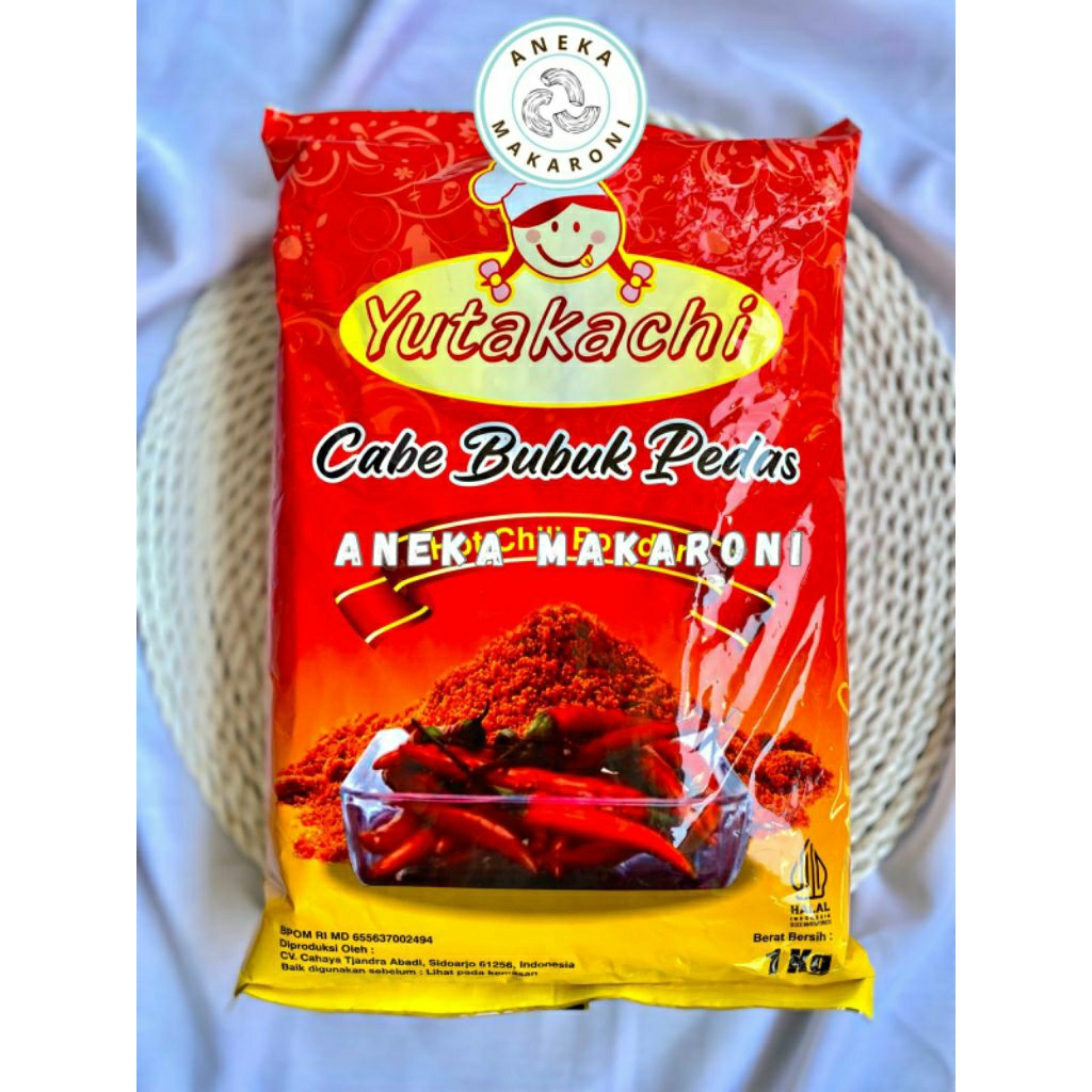 

[COD & READY STOCK] TERMURAH Bubuk Cabe Asli Extra Pedas YUTAKACHI 1 Kg