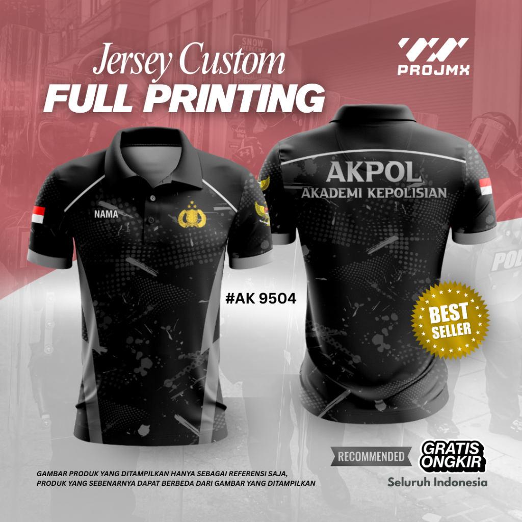 PROJMX - KAOS JERSEY AKPOL AKADEMI POLISI  ( BISA CUSTOM )