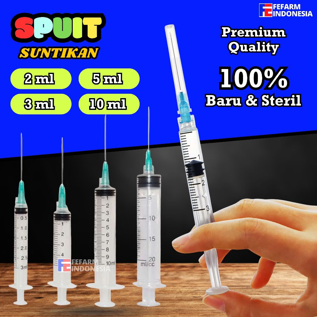 Spuit Pipet Kucing Anjing 2cc 3cc 5cc 10ml 20ml 30ml 50ml FEFARM