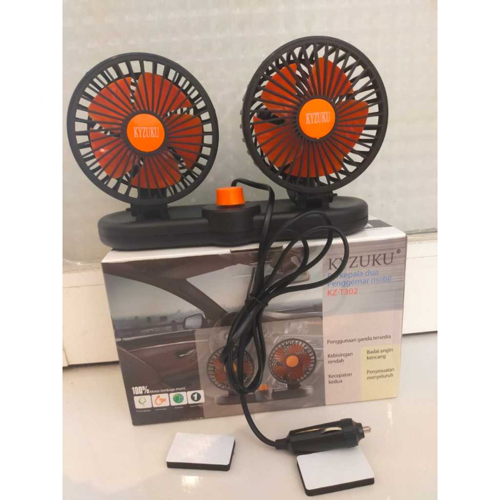 Kipas Angin Mobil Berkepala dua Kyzuku