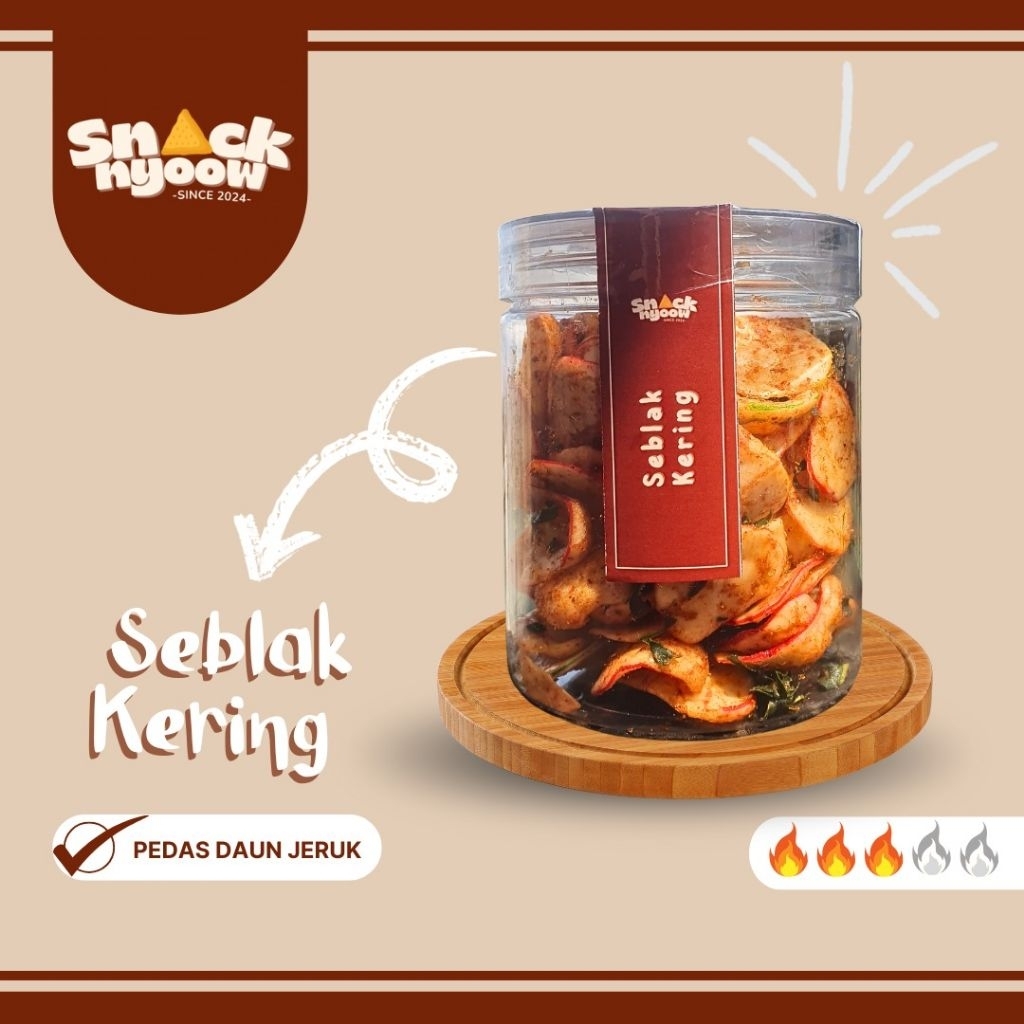 

snacknyoow seblak kering pedas daun jeruk 100gr toples