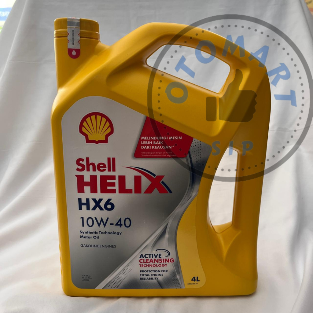 Oli Shell Helix HX-6 SAE 10W-40 - Oli Mobil Bensin Semi Sintetis