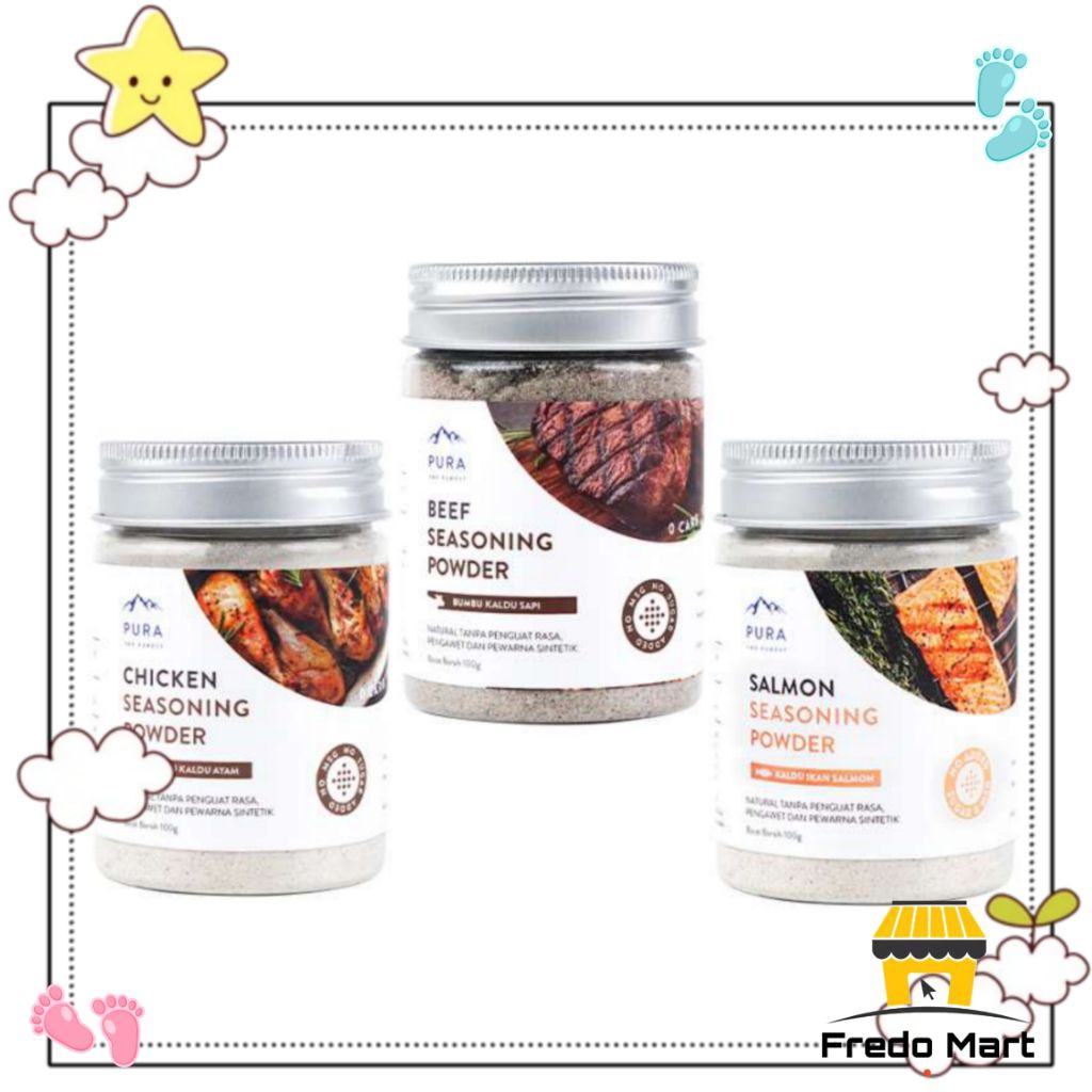 

PURA Bumbu Bumbu Kaldu Ayam Sapi Salmon Netto 100gram