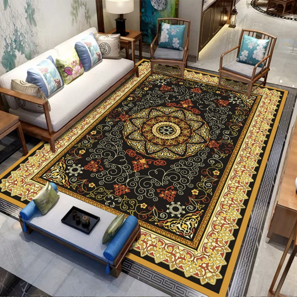 Alhadi Karpet Lantai Eropa 200 x 150cm Permadani Modern Terbaru Polyester Tebal Empuk Nyaman Doff 2