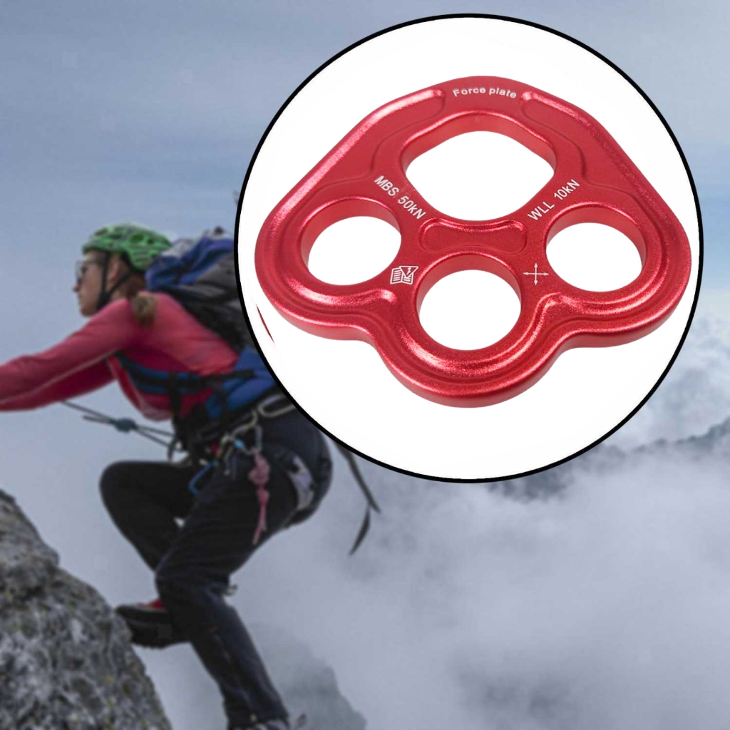Rigging plate / Paw Rigging Plate Descender Ring Climbing 3 Hole