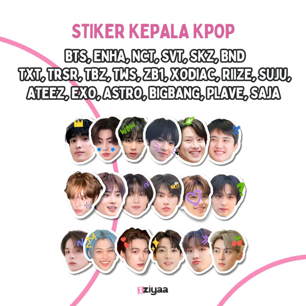 

STIKER KEPALA KPOP | STIKER MUKA KPOP by iziyaa