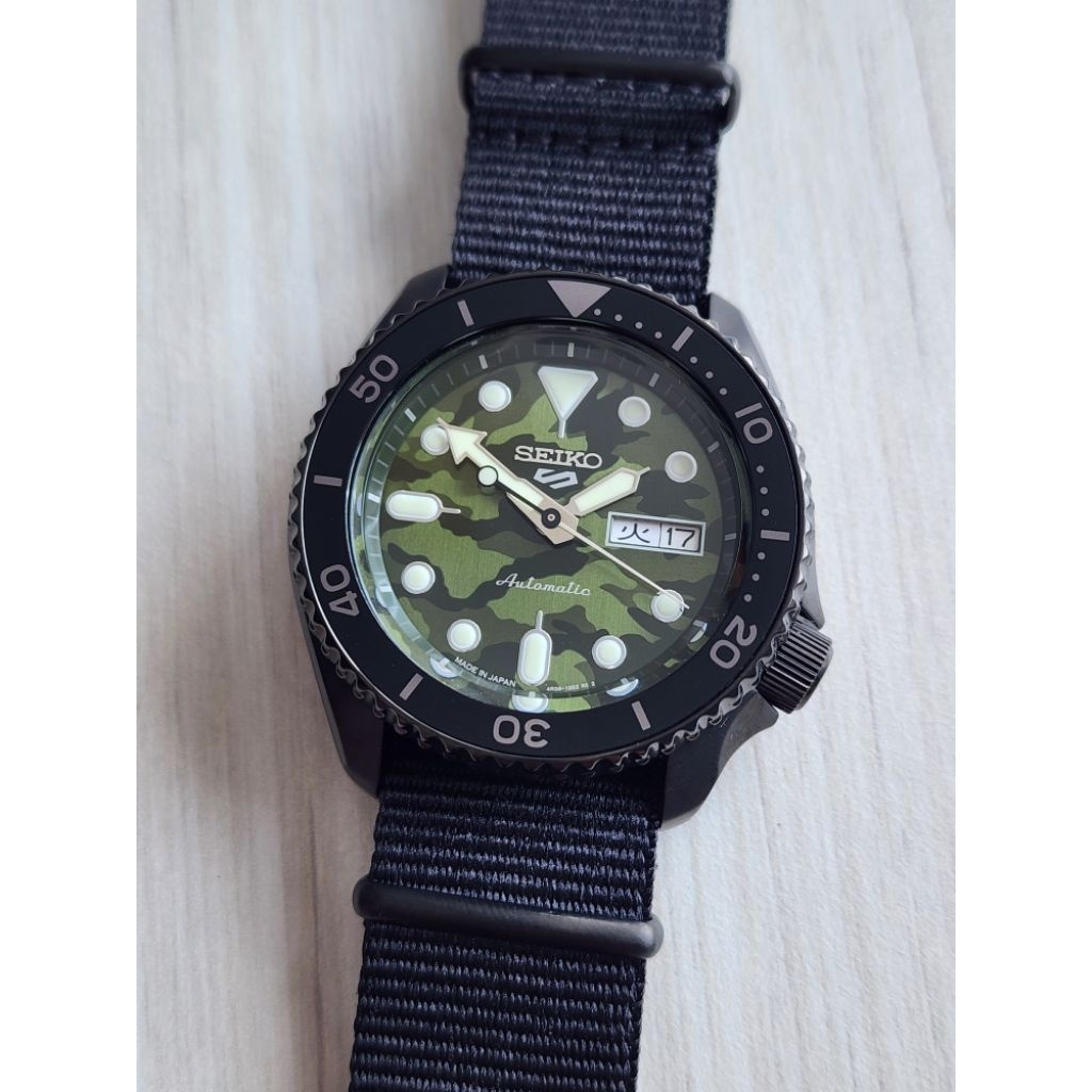 Seiko 5 Sports SBSA173 Camouflage Green Automatic JDM Made In Japan