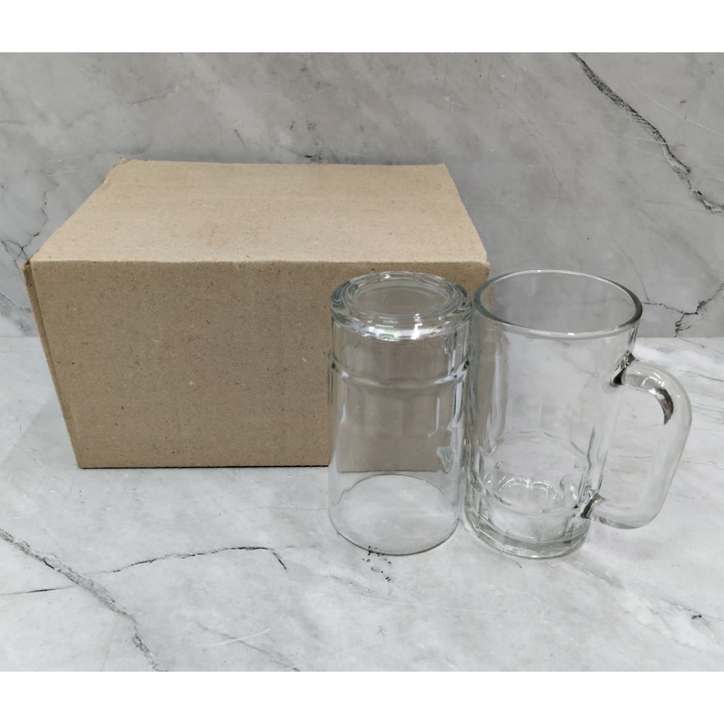 GELAS KACA SET ISI 6 PCS KEDAUNG BC 20N / GELAS BIR / GELAS TEH - KEDAUNG