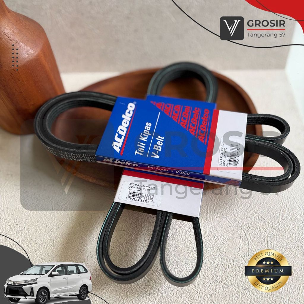 Vbelt Fanbelt Avanza Xenia 1.3 1300cc EPS 2012-1015 ACDELCO 2410 Fan Belt Sabuk Tali Kipas V-belt Al