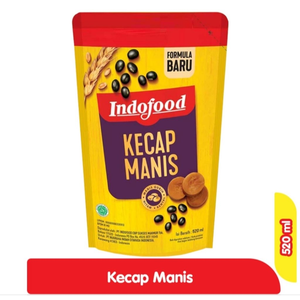 

Kecap indofood 520ml/550gr Pouch