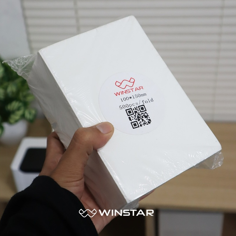 

Winstar Label Thermal Sticker Lipat 100x150mm isi 500pcs / thermal 100x150 Termurah