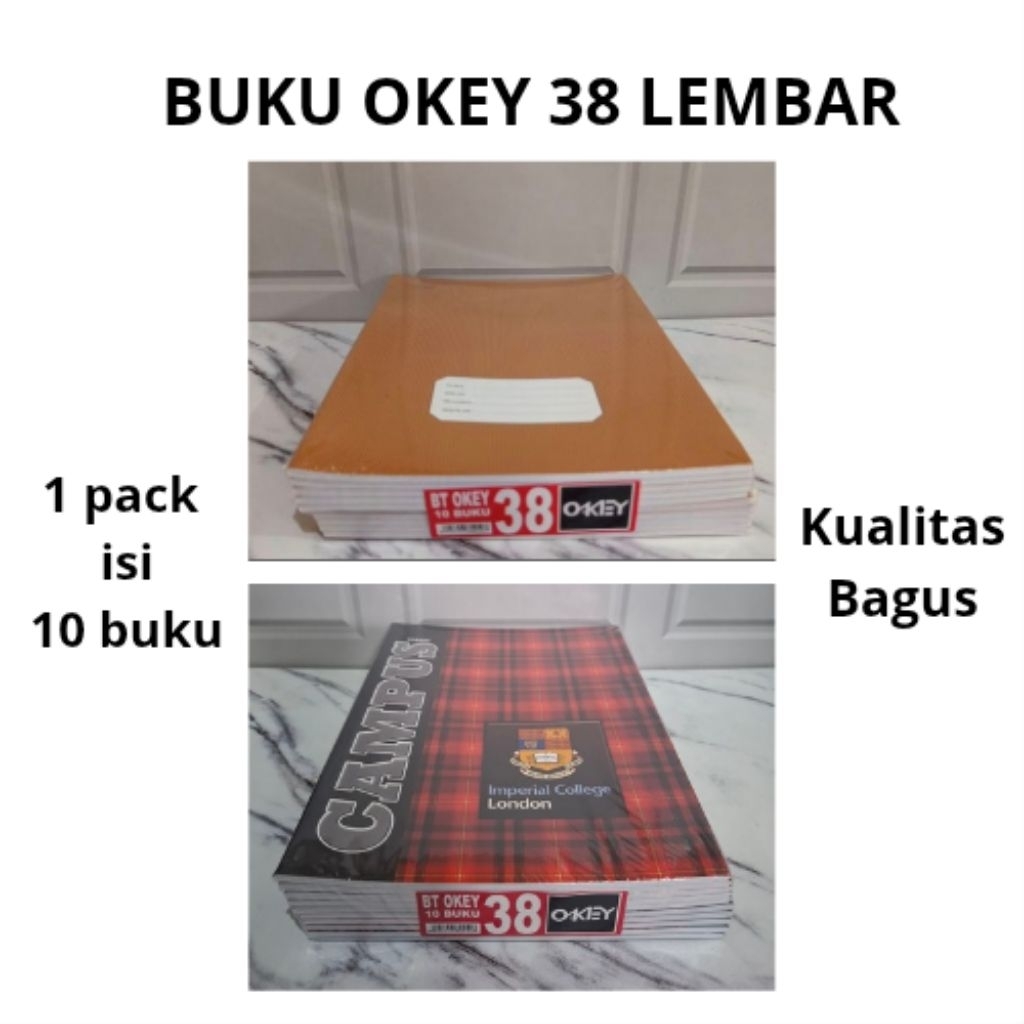 

BUKU OKEY KRAFT & MOTIF 38 LEMBAR UKURAN KUARTO / PENDEK (1 PACK ISI 10 BUKU)