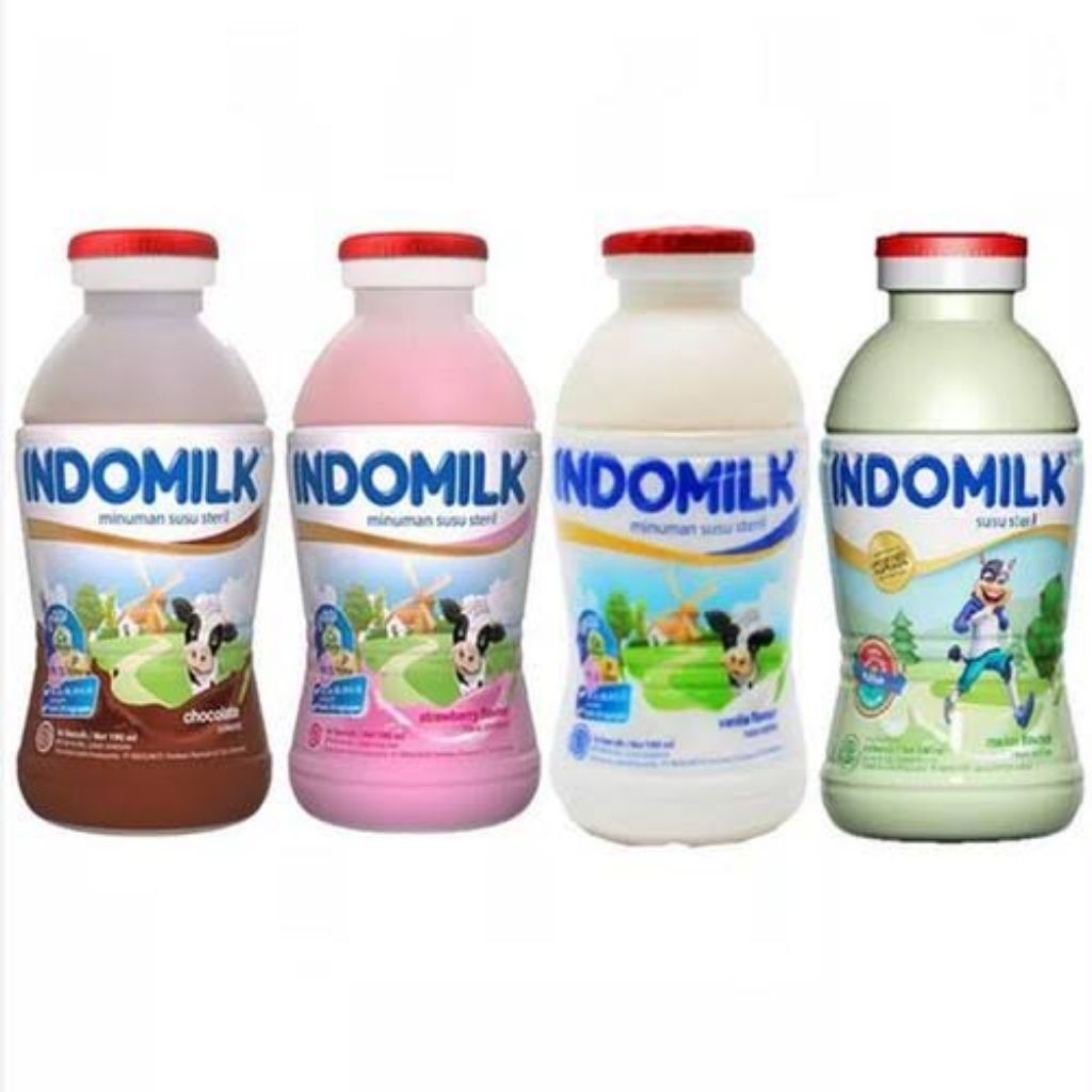 

SUSU INDOMILK BOTOL RASA COKELAT | STROBERI | MELON | BLUEBERRY BOTOL Netto 190 ML murcee