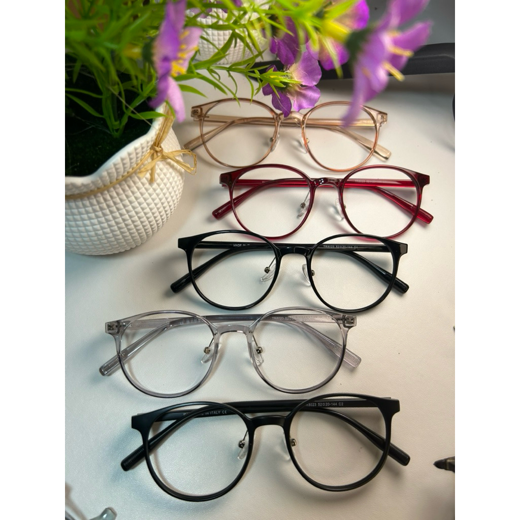 (BELI 1 GRATIS 1)KACAMATA LENTUR BULAT TR 8023 BISA REQUST MINUS
