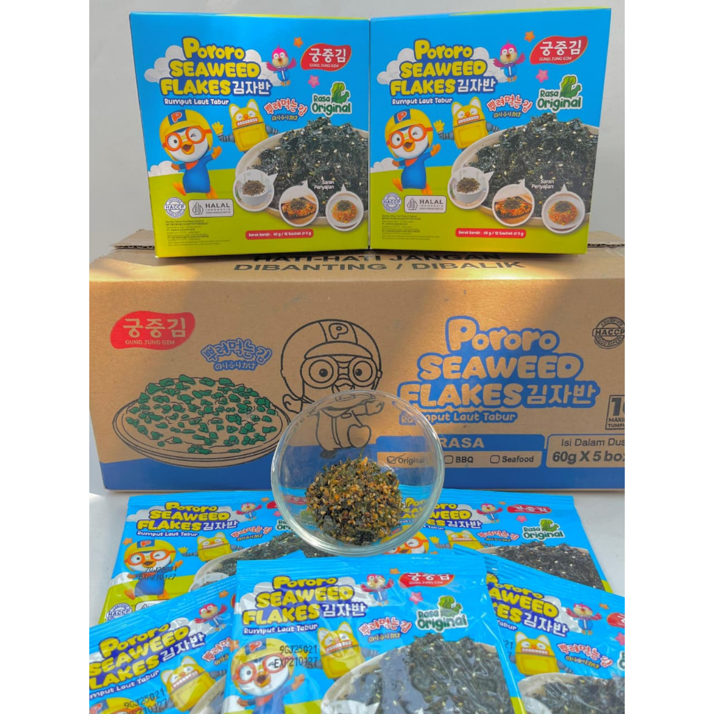 

NORI PORORO FLAKES SEAWEED DUS ISI 5 BOX