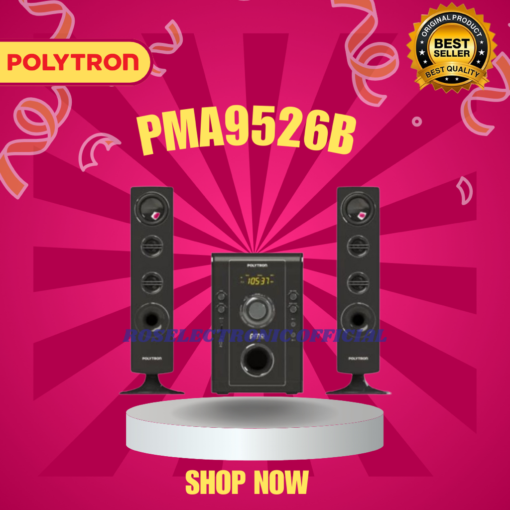 SPEAKER BLUETOOTH POLYTRON PMA 9526B/POLYTRON SPEAKER BLUETOOTH GARANSI/PMA9526B/PMA-9526B/ORIGINAL