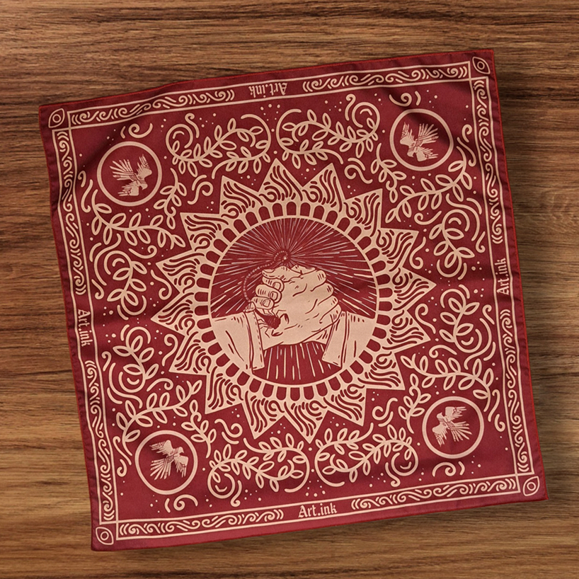 GLORIUSS - Bandana Slayer Scraft Paisley motif korea jepang - FIREFUL FRIENDSHIP