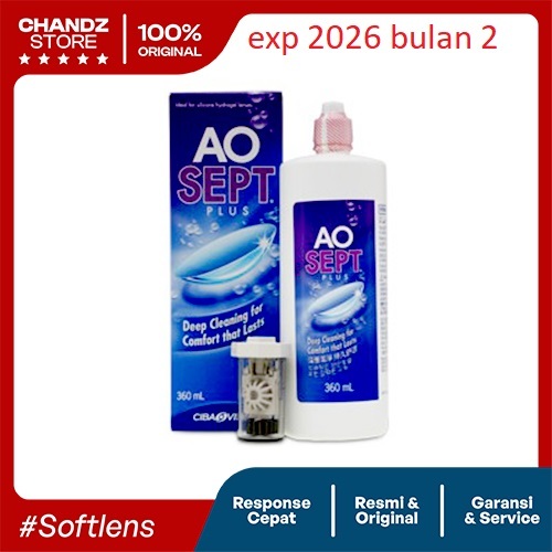 Cairan Air Solution Pembersih atau Perendam Softlens AOSEPT 360 ml