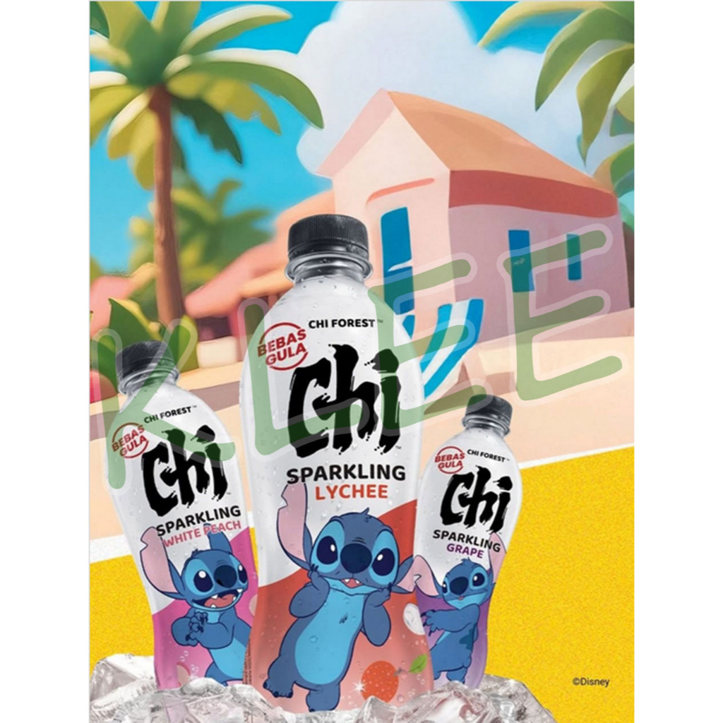 

[4 VARIAN] CHI Forest Sparkling Water White Peach Lychee Fizzy Calamansi Lime Grape Delight - Minuman Soda Bebas Gula - Minuman 0 Sugar 0 Kalori 0 Fat 480ml