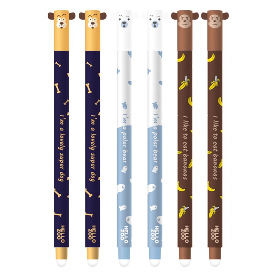 

M&G Hello Zoo Stick Erasable gel Pen 0.5 AKPB44R4 / Pulpen bisa dihapus karakter