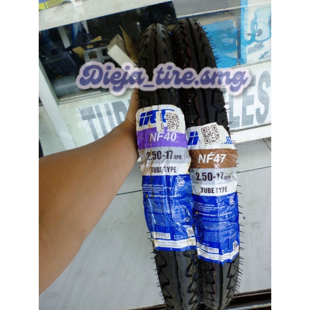 BAN MOTOR IRC NF 40 , NF 47, NF 6 UK 250 ring 17 Tubetype
