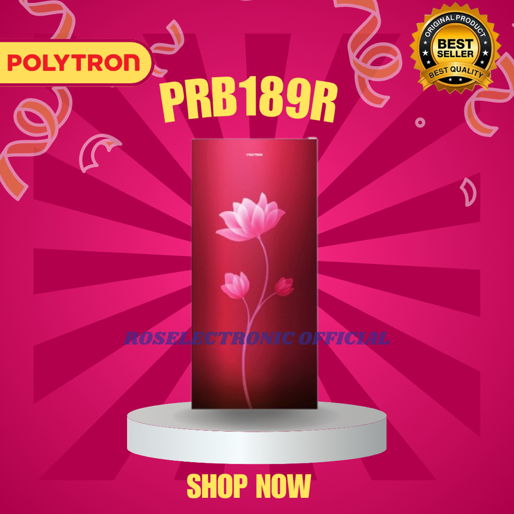 POLYTRON KULKAS 1 PINTU PRB189R 180Liter/PRB189R/PRB-189R/PRB 189R/POLYTRON KULKAS 1 PINTU ORIGINAL