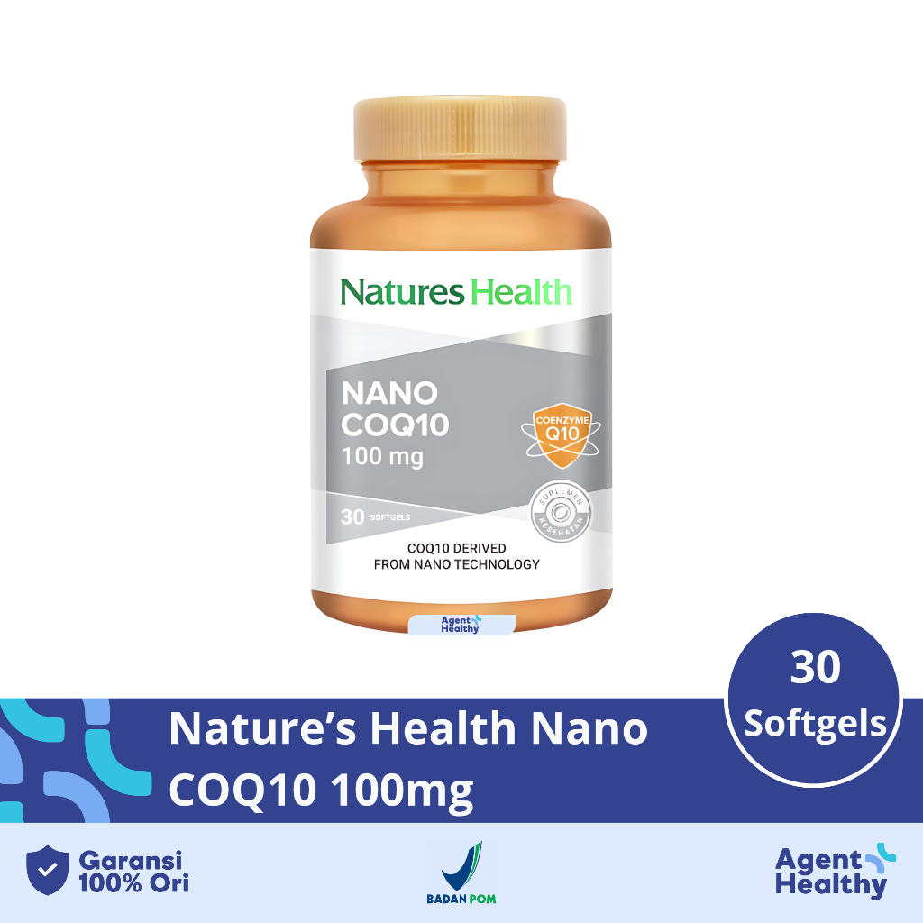 Natures Health Nano COQ10 100mg - Meningkatkan Kekebalan Tubuh