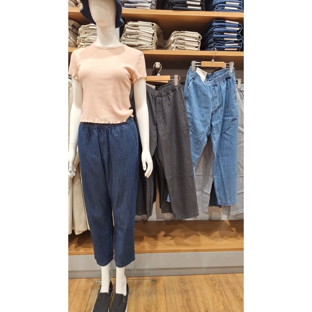 bestseller celana katun ankle women uniqlo