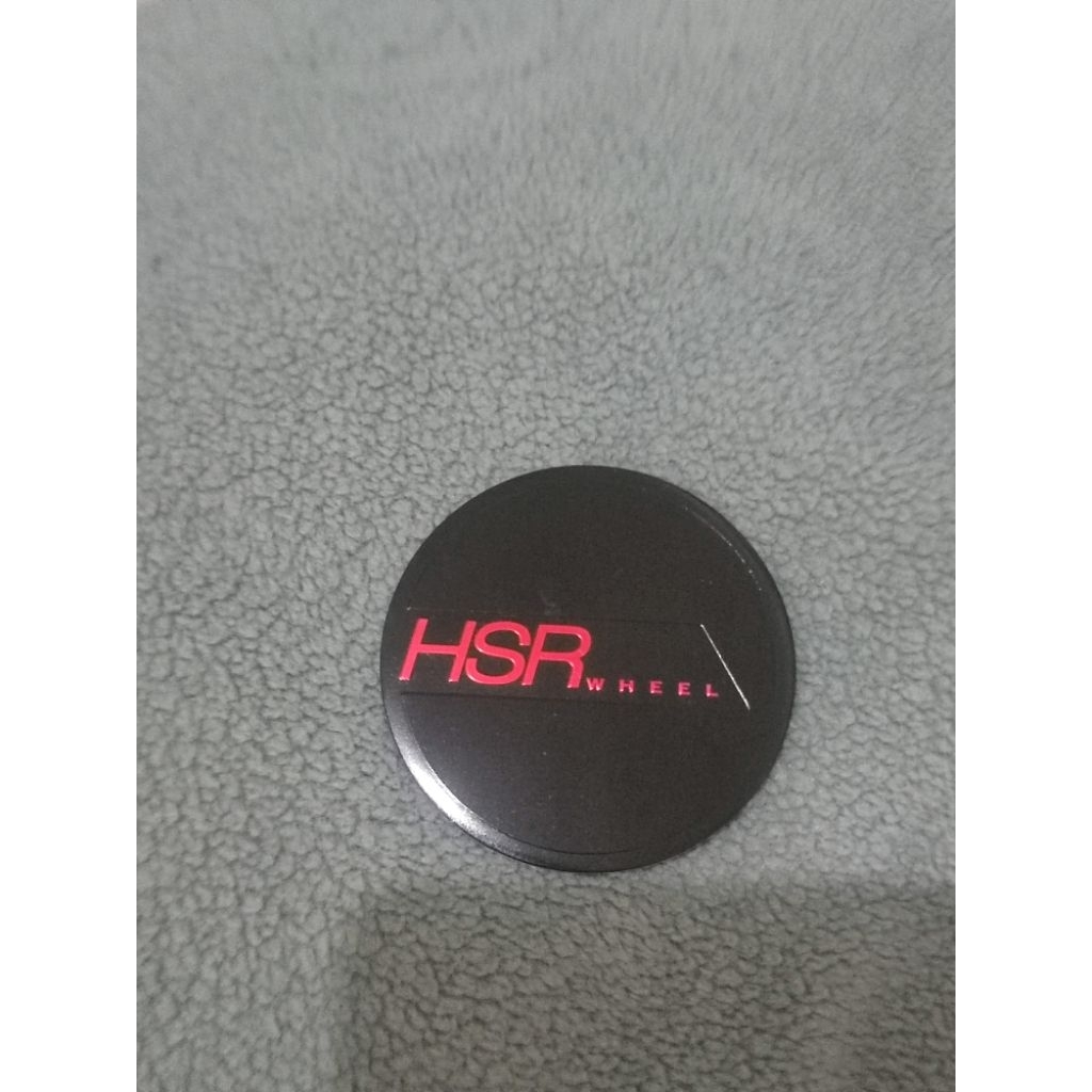 Sticker Dop Velg HSR Original // Sticker Emblem Velg Hsr original Datar Ukuran 5.5cm