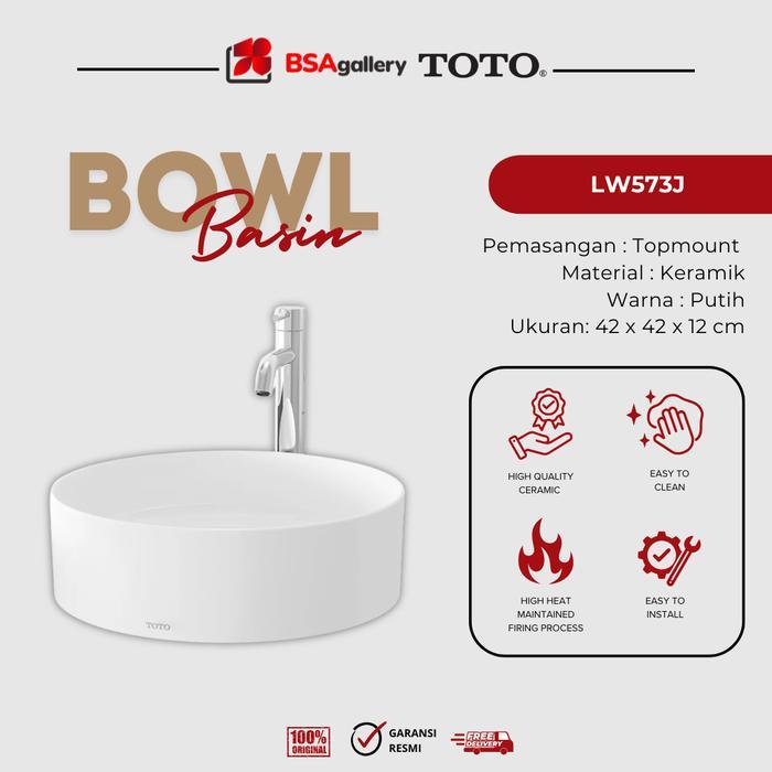 WASTAFEL MEJA TOTO LW573 BODY ONLY / WASHTAFEL ORI TOTO LW 573