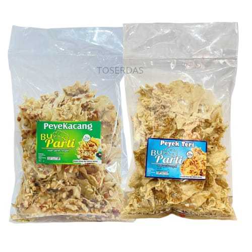 

Peyek kacang Peyek Teri Bu Parti Enak Gurih Renyah 200gr