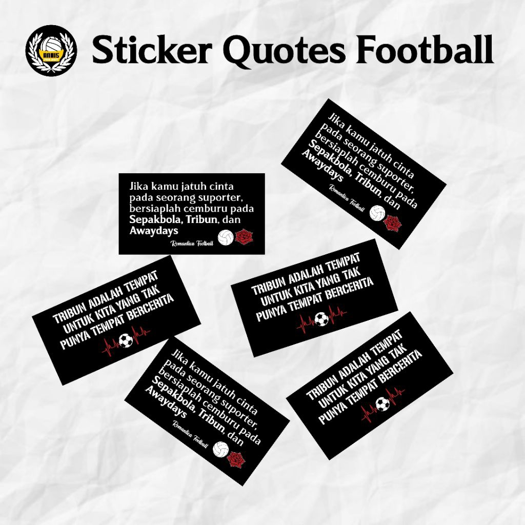 

Sticker Quotes Football | Kata-kata Sepakbola