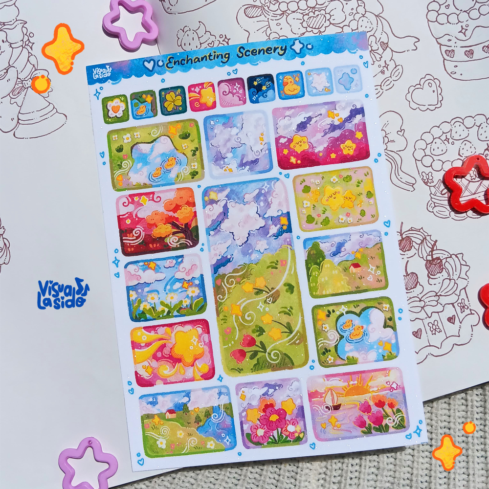 

Enchanting Scenery - Sticker Sheet