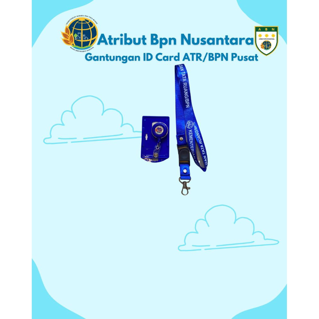 

Lanyard ID card Kementerian ATR/BPN Gantungan