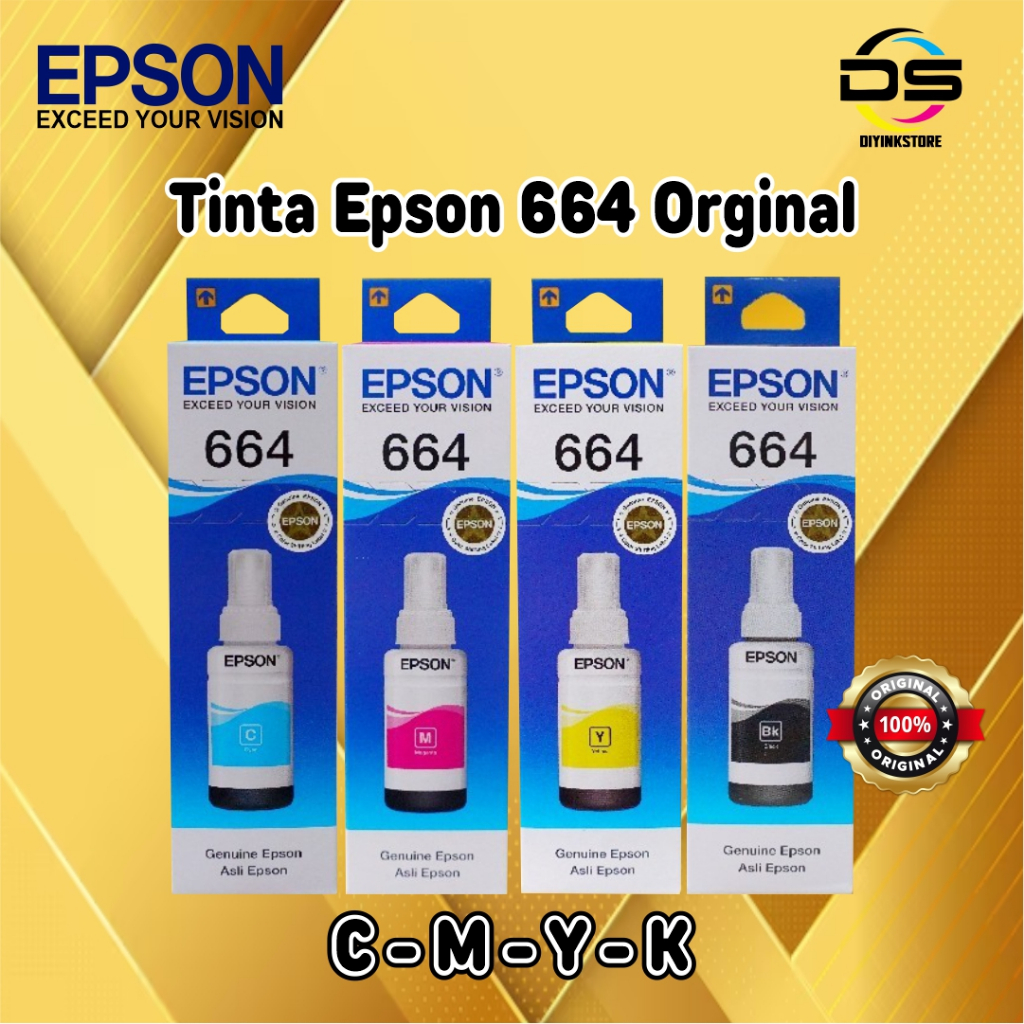 TINTA EPSON 664 BLACK - EPSON 664 COLOR ORIGINAL