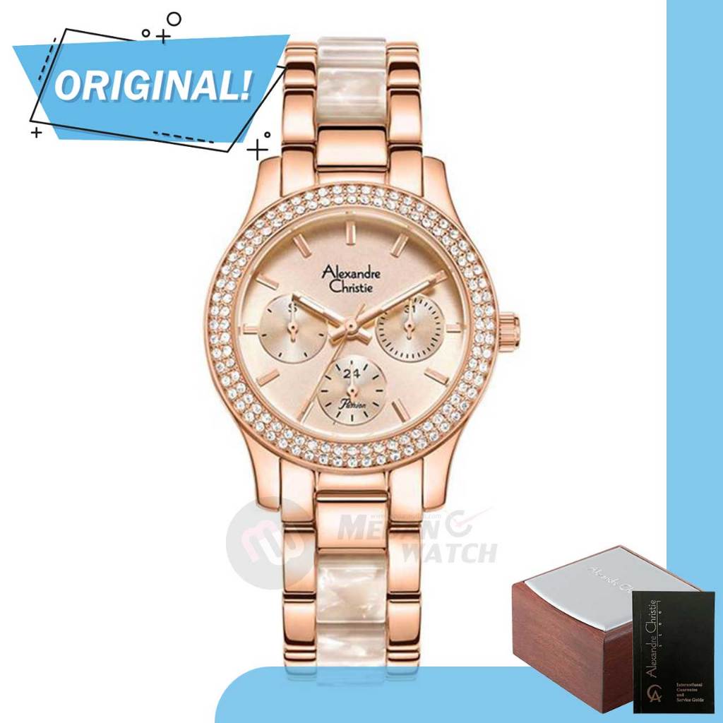 Jam Tangan Wanita Analog Alexandre Christie 2932BF AC2932 AC 2932 BF 2932 BFBRGRGSL2 Original Garans