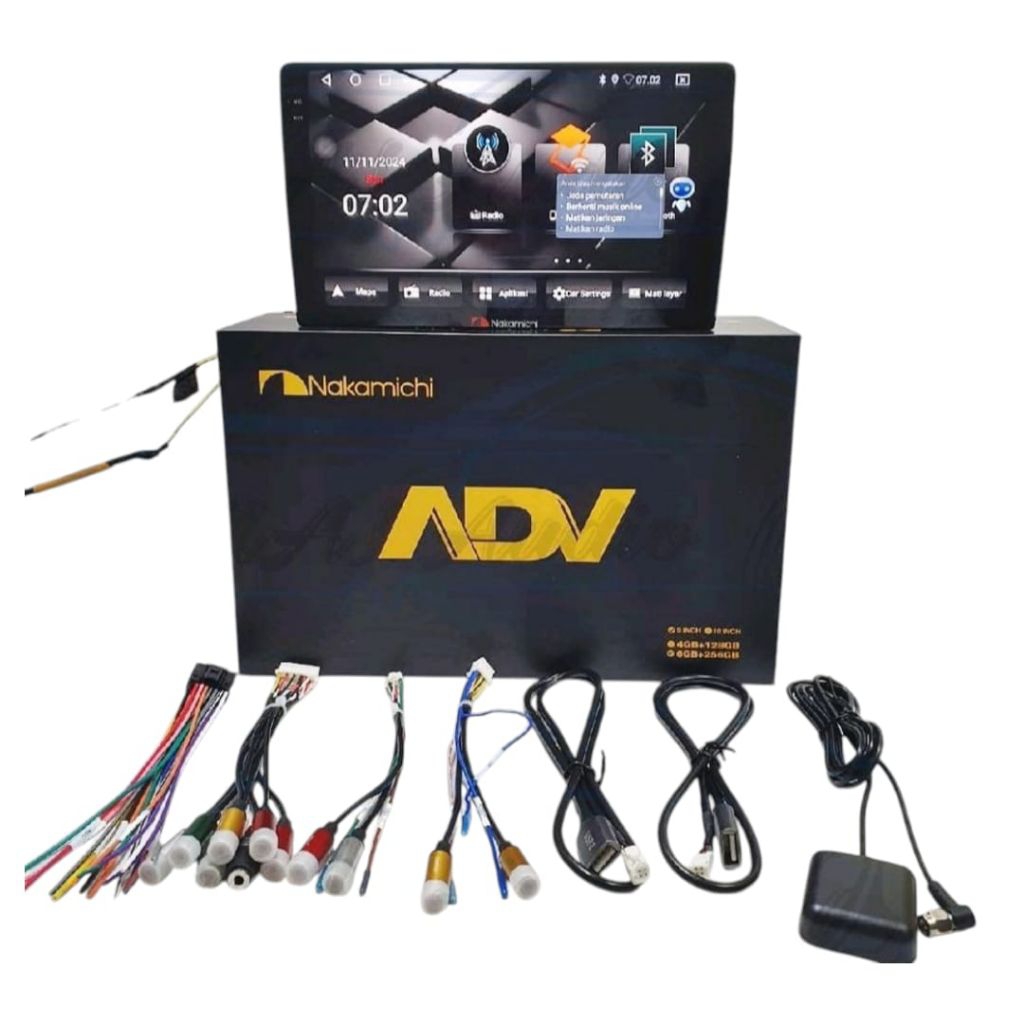 Head Unit Android Nakamichi ADV MKII RAM 6/256GB 9 inch