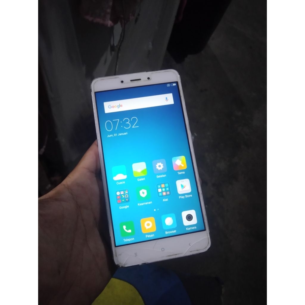 hp somi note 4 minus layar retak sentuh aman ORI ram 3/64 gb