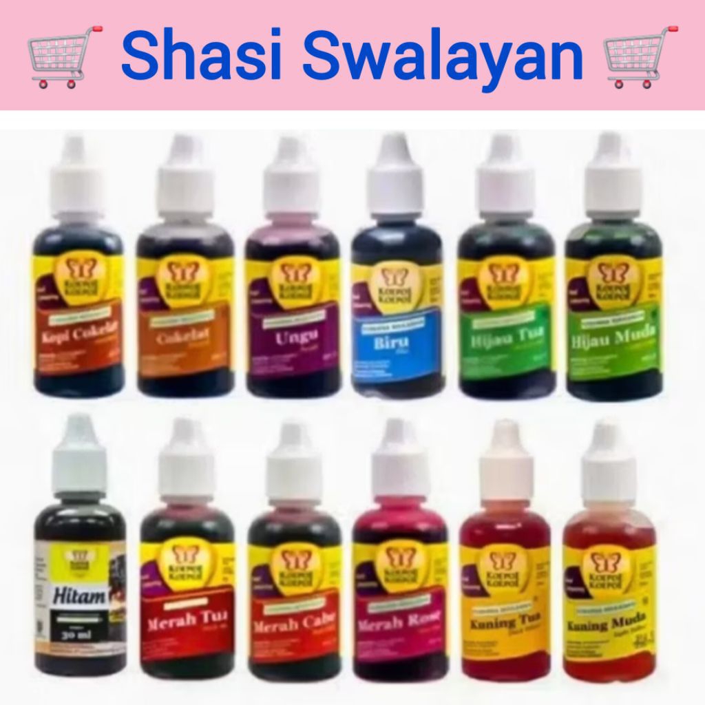 

KOEPOE KOEPOE Pasta Perisa Pewarna Makanan Kecil 30 Ml 1 Pcs